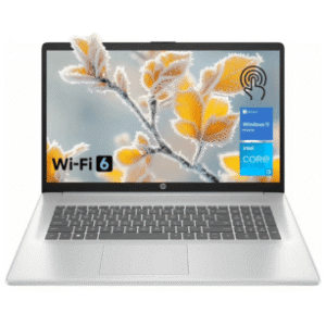 HP 17.3″ Touchscreen Laptop, Intel Core i3, 32GB RAM, 128GB eMMC + 2TB SSD, Windows 11 H, Silver